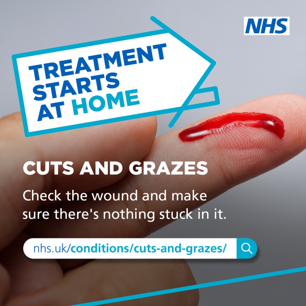 Treatment starts at home New campaign shows how to treat minor